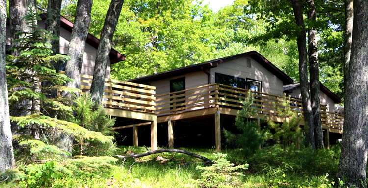 Golden View Cabins Resort in Hayward, Wisconsin 3-cabins